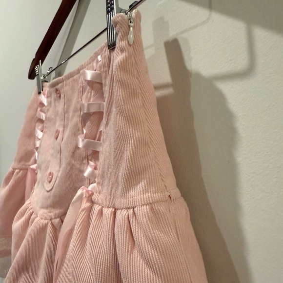 Pink Lace-Up Skirt Size S - Picture 5 of 6